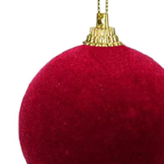 10/20 шт. Рождественские шары бархатные елочные подвесные украшения с лентой свадьбы дни рождения домашнее праздничное украшение