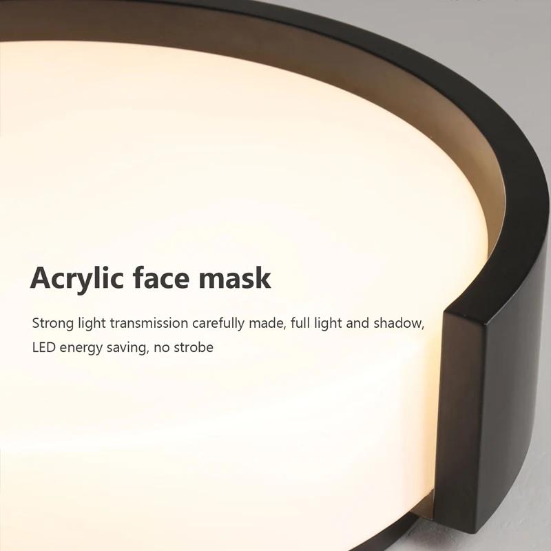 Современный светодиодный потолочный светильник, простой, декоративный, для гостиной, столовой, кухни, спальни, прикроватной тумбочки, круглой лампы