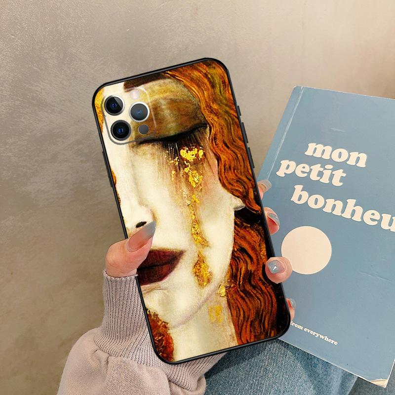 Чехол Gustav Klimt для iPhone 17 Air 16 15 14 13 11 12 Pro Max 13 mini XR 15 16 Plus 16e Задняя крышка