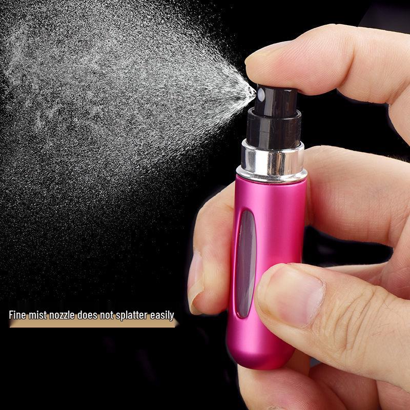 Многоразовый флакон для духов 5 мл - Заполнение снизу, Самозаправляющийся, Перерабатываемый, Перезаряжаемый спрей, Портативный пробник, Косметический флакон.