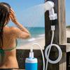 Pressure Adjustable Portable Electric Handheld Shower Lightweight USB