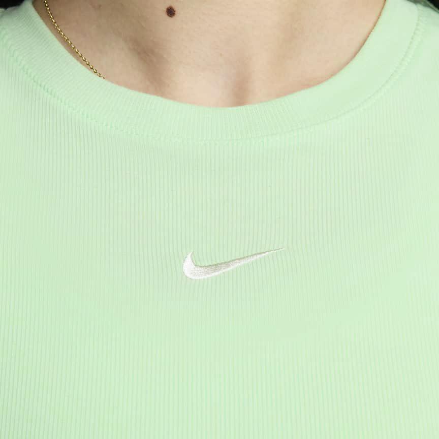 Новая женская майка Nike Vapor зеленого цвета FB8280-376