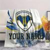 Custom Name Hellas Verona FC Flannel Blanket, High quality Comfortable for All Seasons, Home Decor, Warmth and Comfort