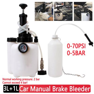 3L/500ML Тормозная жидкость Замена инструмента Дисплей напряжения Гидравлический масляный насос сцепления Тормозная жидкость Продувка Устройство для прокачки для автомобиля Мото