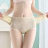 Mid Waist Postpartum Body Shapers Lace Flower Slimming Buckle Shapers Butt Lifter Briefs  Female