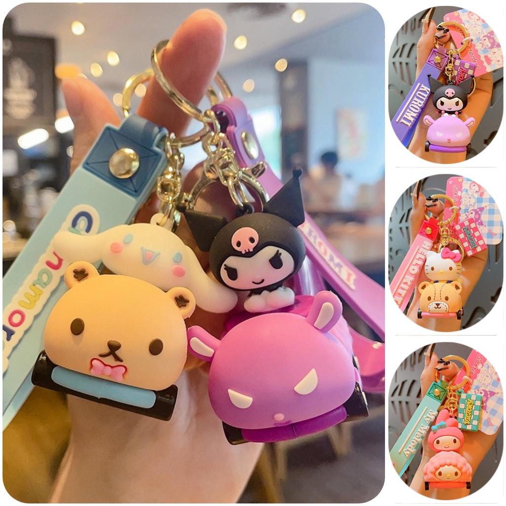 Милый мультяшный Sanrio Брелок для ключей автомобиля Подвеска для сумки Креативное украшение для автомобилей Карточка с тигром Jg-1083