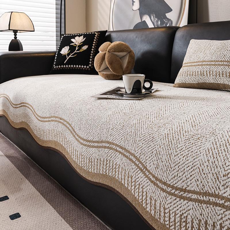 Special-Shaped Sofa Cushion Universal In All Seasons New Sofa Seat Cushion Non-Slip Straight Row Light Luxury High-End Cover Cloth Towel