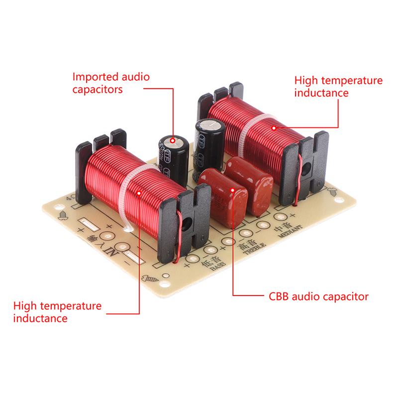 Audio Speaker Crossover Circuit 3 Way 900-4000Hz Frequency Divider Module