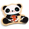 Wooden Puzzle Animal 9 Piece Wooden Puzzle Mold Puzzle Educational Toy for 3 Years and 2 Years Boys and Girls DJECO Puzzle Panda (DJ01821)
