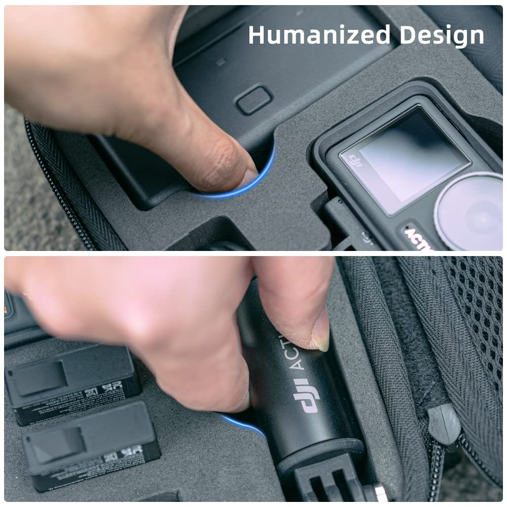 SUREWO Водонепроницаемая дорожная сумка для переноски для DJI Osmo Action 5 Pro, Совместима с аксессуарами DJI Osmo Action 5 Pro43 Expedition Set