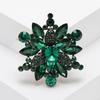 Rhinestone Flower Brooch for Women Snowflake Pins Banquet Party Backpack Gifts Jewelry Accessories