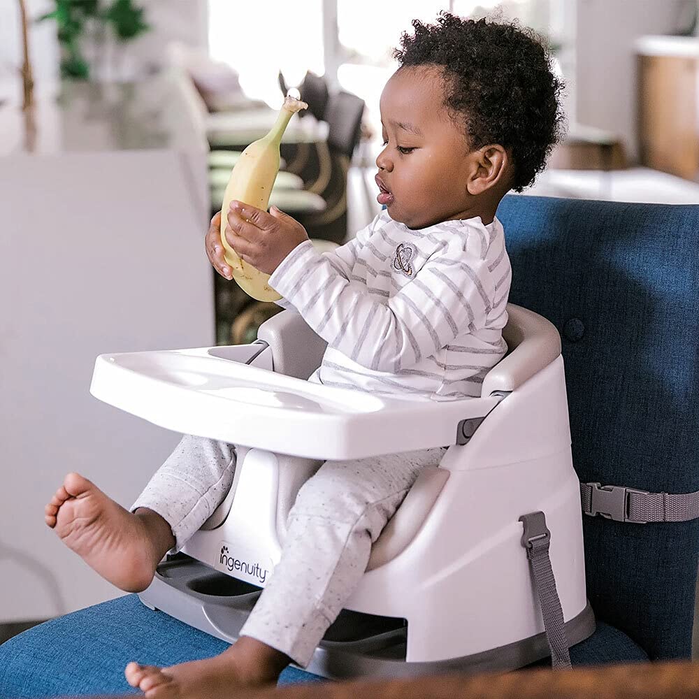 Ingenuity Baby Base Детский низкий стульчик Детский диван [6 месяцев~] Крепежный ремень для обеденного стула Включает поднос для хранения Кашемир 10678