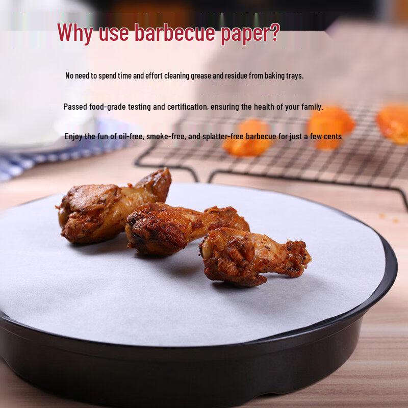 Thickened Round Non-Stick Grill and Baking Paper