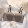 Comic chest peach cup seamless underwear small chest removable shoulder strap non-slip chest large invisible women's beautiful back bra