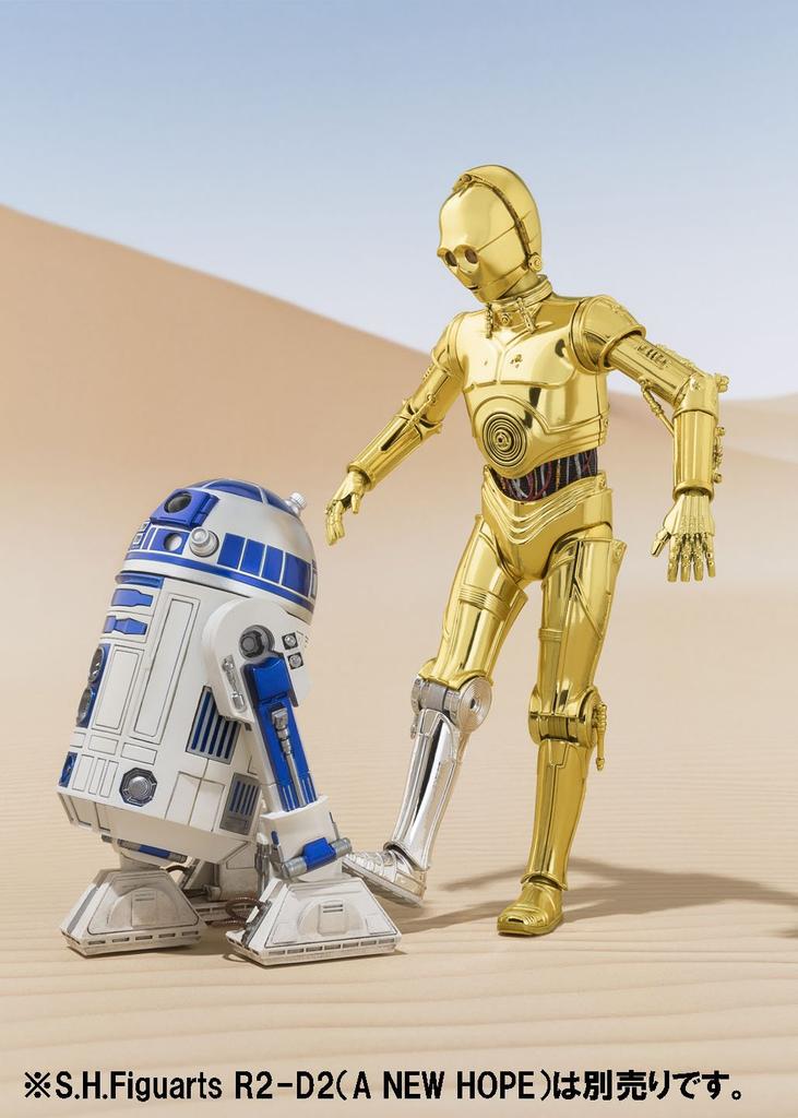 TAMASHII NATIONS Star Wars NEW Approximately 155mm ABS PVC Painted Movable Figure S.H.Figuarts C-3PO (A HOPE) &
