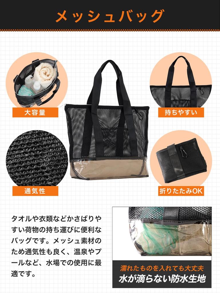 Sauna Preparation Set Sauna Sauna Sauna Poncho and Mesh Bag [co-que] (4 Pieces) Hat, Mat, Lite, (Poncho Blue, Hat Gray, Mat Gray)