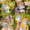 Kingdom Animal Rat Butterfly Wings Cartoon Plush Keychain For Bag Accessory