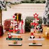 1/2PCS Desktop Christmas Tree Santa Claus DIY Decoration Wooden  Signs Plaque Xmas Decoration 2025 New Years Party Gifts