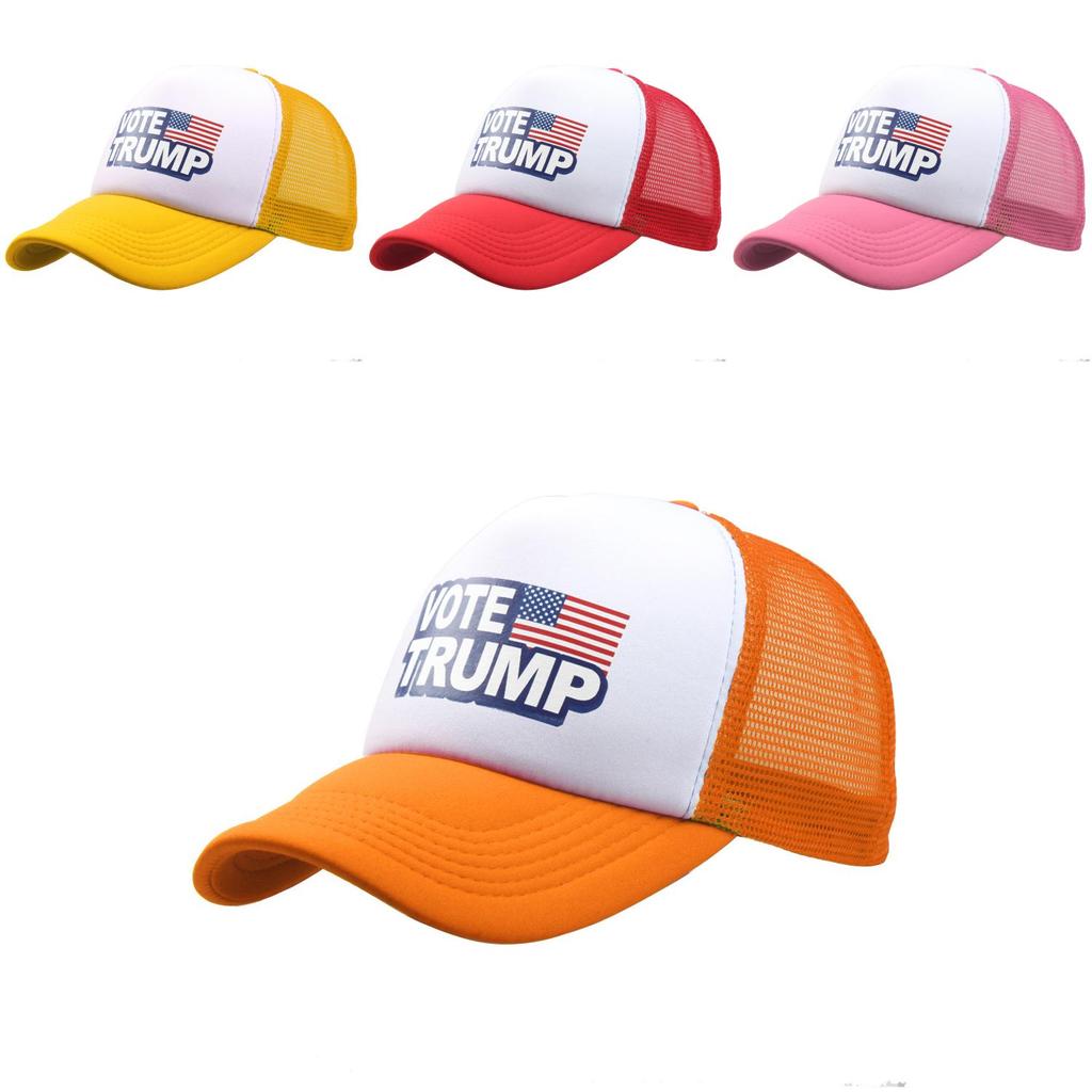 Trump Vote Presidential Election Retro Summer Truck Adult Net Hats Unisex Cap