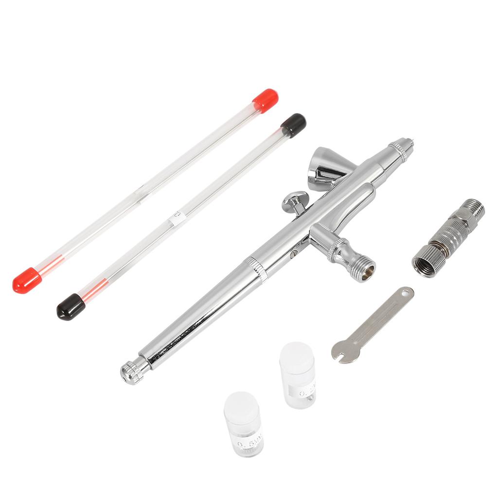 Гравитационная подача двойного действия Аэрограф Набор Пистолет-распылитель для украшения торта, нейл-арта(136Т)