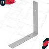 Carpenter's Angle Construction Connector Galvanized Steel 150X150X25 Mm 25 Pcs