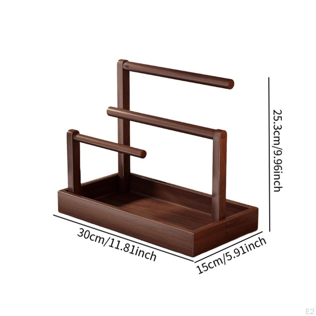 Bracelet Holder Bangle Necklace Storage Rack Fashion Showcase Versatile Wood Jewelry Display Stand