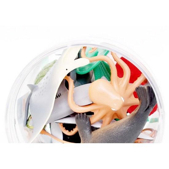 Фигурка морского животного Animal Planet, тонкое круглое ведро, набор из 13 предметов, 2 комплекта, популярные игрушки в Корее