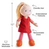 HABA Annelie Soft Doll with Blonde Hair and Blue Eyes 12