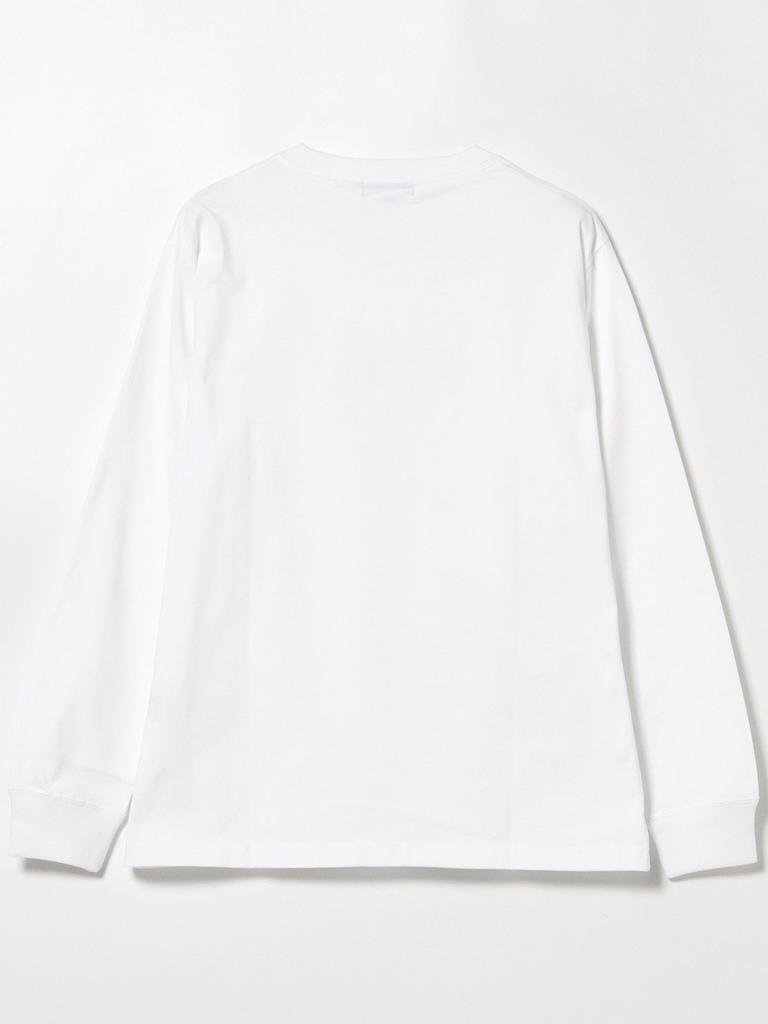 Beams Heart Men's Logo Embroidered Long Sleeve T-Shirt, White/Red, XL, 42140299639