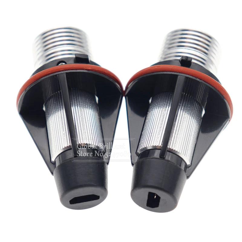 2Pcs LED Car Angel Eyes Marker Lights Bulbs For BMW E39 E53 E60 E61 E63 E64 E65 E66 E87 525i 530i Xi 545i M5 Error Free 2x5W