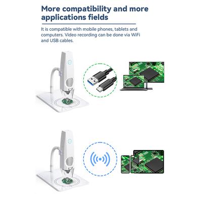 2MP 1080P WiFi электронный микроскоп USB мобильный телефон компьютеры подключение микроскопа фото видео