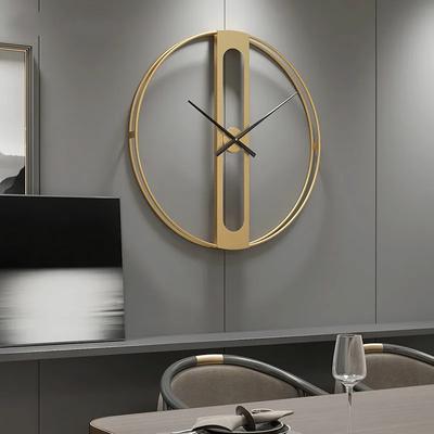 Nordic Metal Wall Clocks Retro Iron Round Face Large Outdoor Garden Clock Home Decoration Wall Clock Modern Design reloj pared