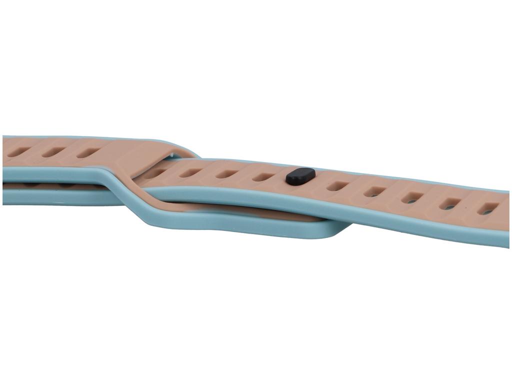 New GlacierX Silicone Retro Future Aero Sand Smartwatch Strap for Apple Watch 42/44/45/49mm Beige-Blue