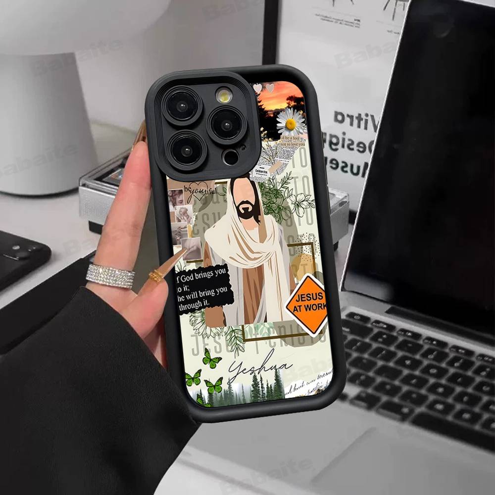 Verse Of The Christian Bible Jesus Phone Case For IPhone 17 16 15 14 13 12 11 Pro Max Anti Drop Soft Cover