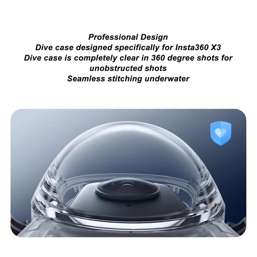 Водонепроницаемый чехол для экшн-камеры, бокс для дайвинга с водозащитным корпусом 164 фута, водонепроницаемый чехол для X3 X3, кронштейн, устойчивый, устойчивый к царапинам