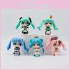 Collectible Hatsune Miku Q Version Sitting Figure 8.5cm Adorable Pvc Doll