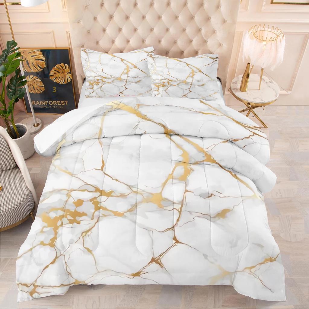 Пододеяльник с абстрактным черным золотом и мрамором, наволочки, комплект постельного белья Twin Queen King 200x200, роскошный скандинавский дизайнер