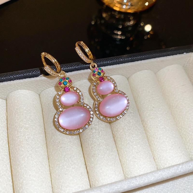 Женские серьги GemChic, модные серьги-гвоздики с иглой, инкрустированные цирконом, изысканные серьги, универсальные ювелирные изделия на день рождения, Рождество, подарок