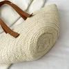 Summer Large Capacity Bag Women's New Style Small Woven Women's Bag Fashion Shoulder Bag Vegetable Basket Versatile Straw Woven