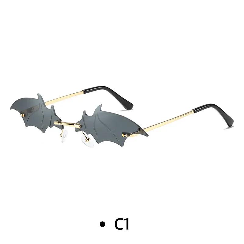 Rimless Sunglasses Women Luxury Brand Rhinestone Sun Glasses Ladies Cute Heart Shape Punk Party Eyewear