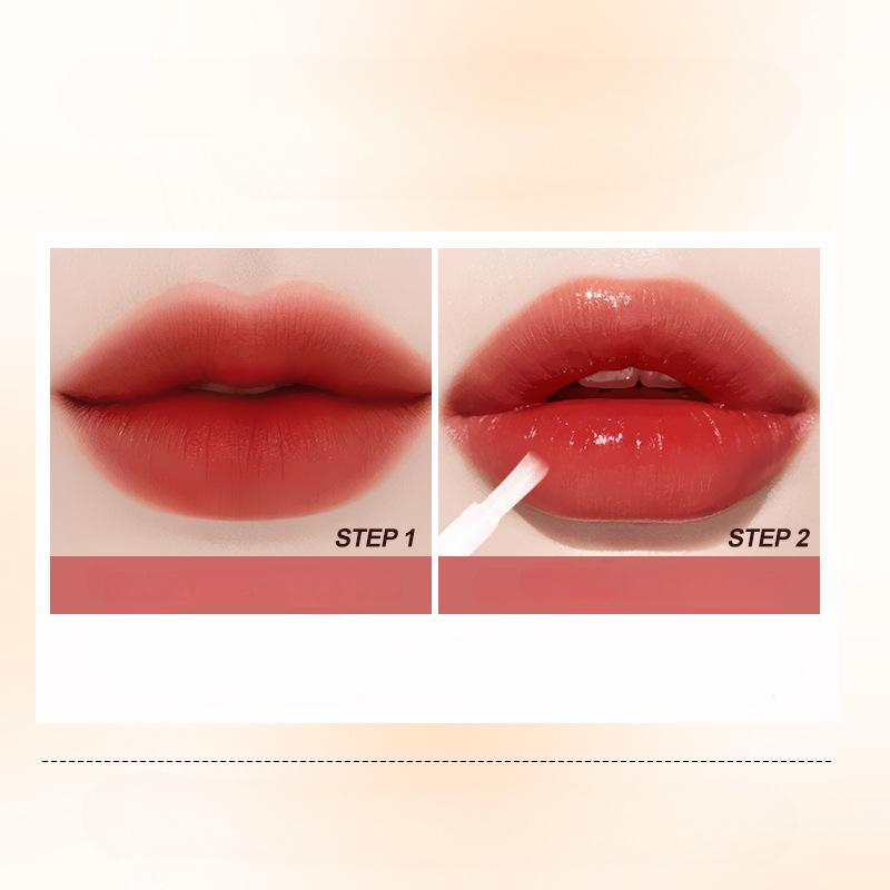 Набор плащей для помады «Черная роза», стойкий матовый матовый водный блеск, двусторонний блеск для губ