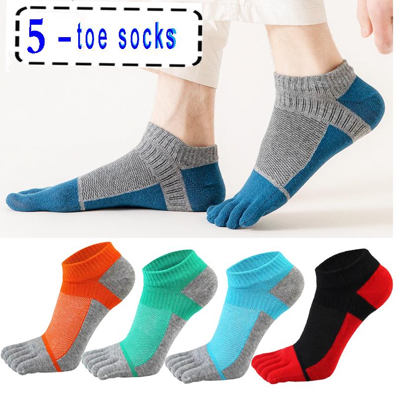 Five Finger Socks Men's Sports Breathable Comfortable Ankle Socks Shaping Anti Friction No Show Socks With Toes Gifts Socks New