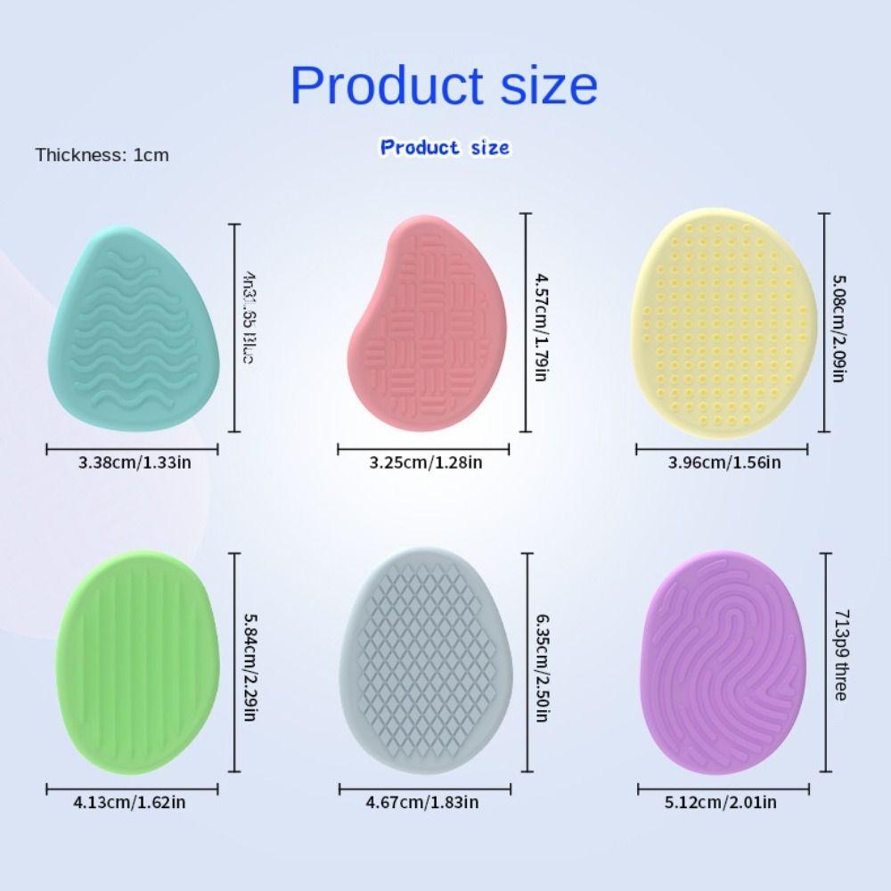 6PCS/set Textured Children Sensory Stone Relaxing Silicone Suction Cup Toy  Toddlers