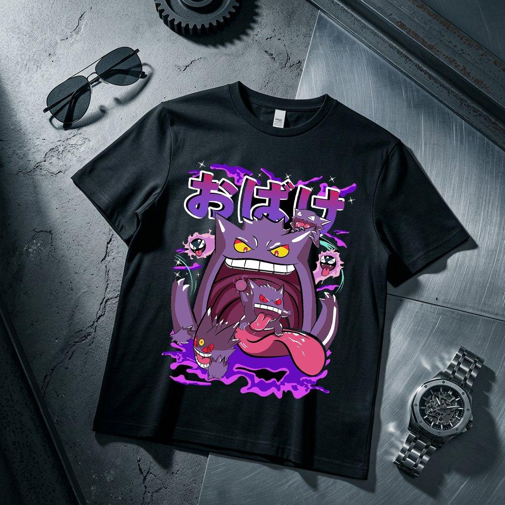 Anime Gengar Printed Tshirt Unisexs And Womens Tshirt Unisexs Tops Harajuku Y2k Tshirt 2026 Summer New Tee Streetwear