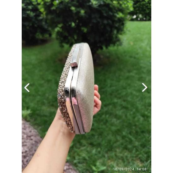 New Model Back Patterned Evening Bag