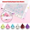 1pcs Lovely Glitter Drop Diamond Painting Magnet Cover Holder Cross Stitch Fixed Tool for Parchment Paper Cover HMM