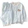 Girls Cotton Pajama Set Long Sleeve Princess Style Home Wear 2026 Kids Sleepwear