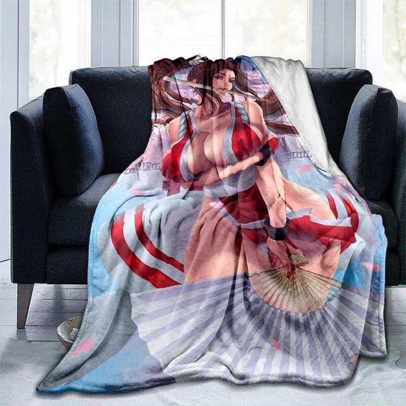Hot Body Anime Sexy Girl Modern Blanket Flannel Soft Plush Sofa Bed Throwing Cartoon Blankets for Beds Gifts Dropshipping