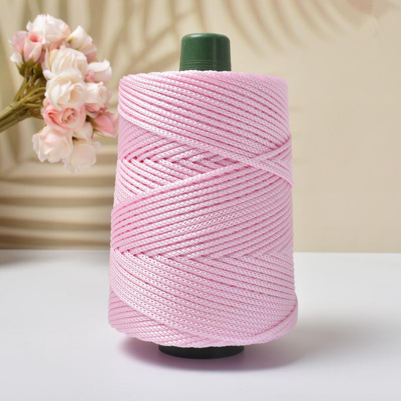 Легкая ледяная шелковая пряжа для летнего рукоделия, ручного плетения, шляпа от солнца, сумка, обувь, подушка, крафтовая веревка, полая шерсть, вязание крючком, подушка