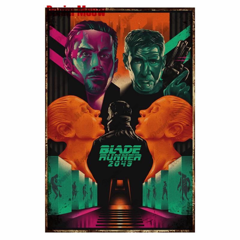 Vintage Metal Signs of Blade Runner American Movie Wall Poster Club Shabby Chic Plates Painting Craft Home Decor WY